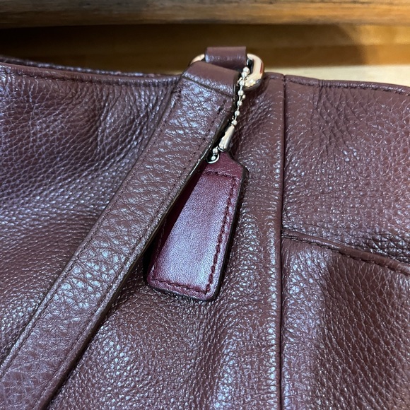 Coach Leather Carrie Tote Bag - Picture 13 of 16